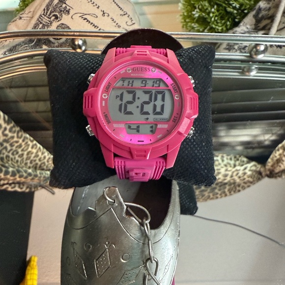 Guess Pink Digital Sports Watch - Picture 1 of 7
